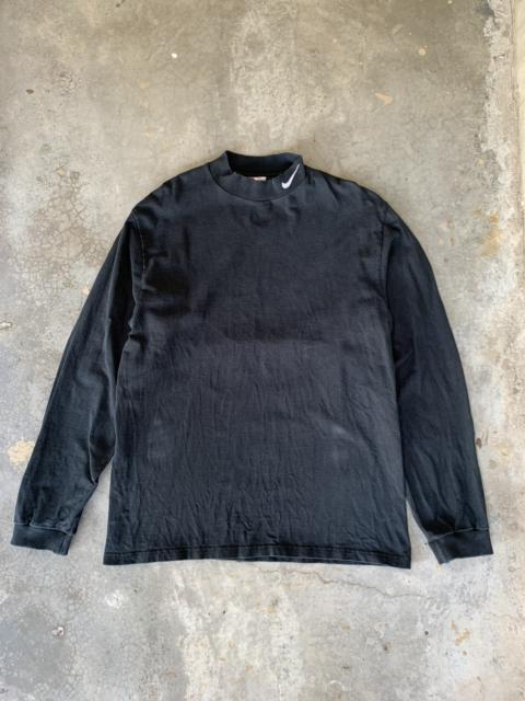 Nike Vintage Distressed Mock Neck USA Nike Long Sleeve Tshirt