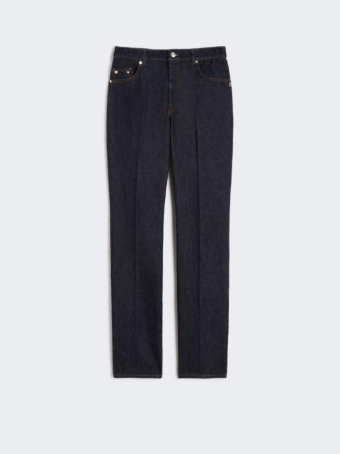 Sportmax Slim-fit jeans with flared hems - midnightblue