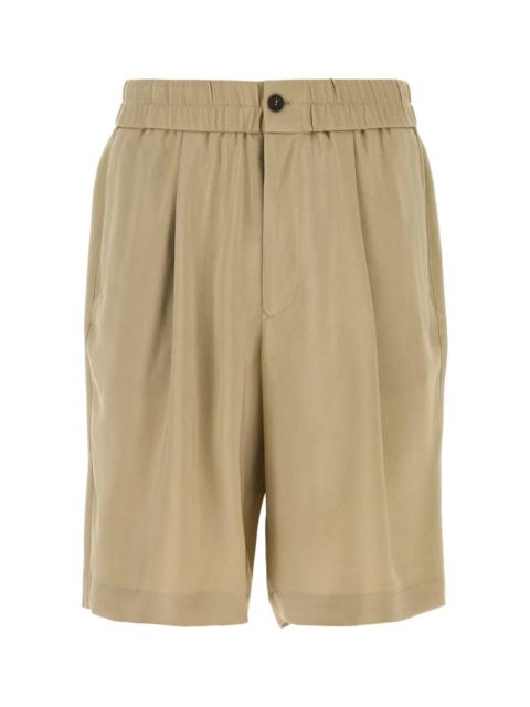 GIORGIO ARMANI Giorgio Armani Men Cappuccino Twill Bermuda Shorts