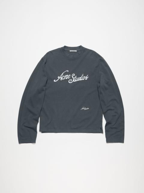 Acne Studios T-shirt logo - Relaxed fit - Faded Grey