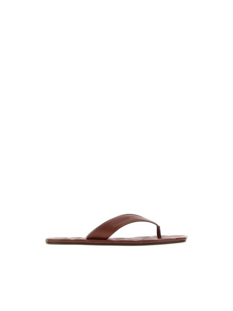 Other Designers Other - J.W. ANDERSON Brown Leather Thong Slippers New & Authentic (