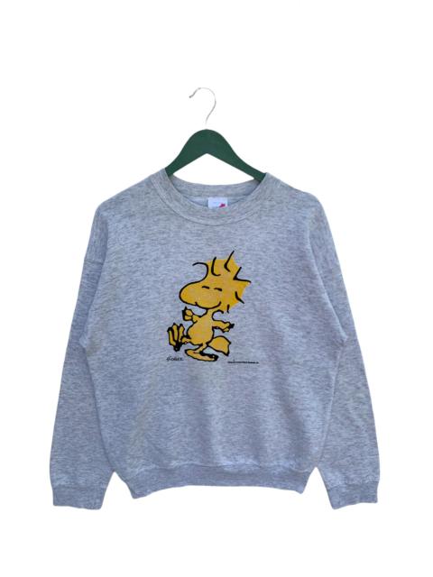 Other Designers Vintage 80s Peanuts Woodstock Mirror Print Sweatshirt