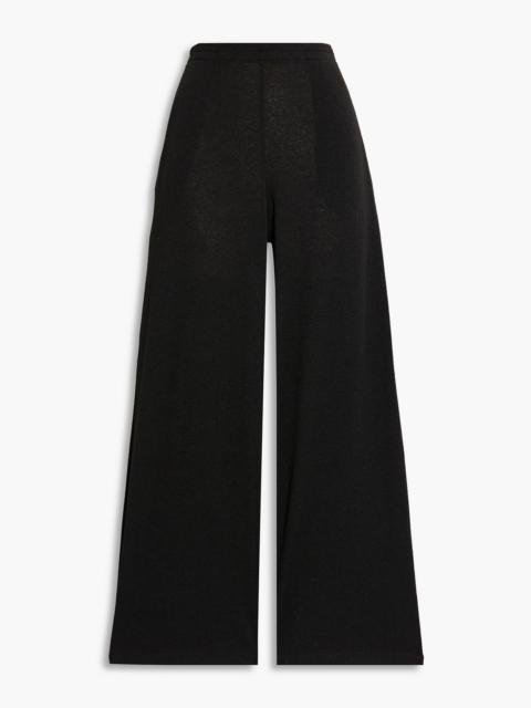 Other Designers Cropped knitted wide-leg pants