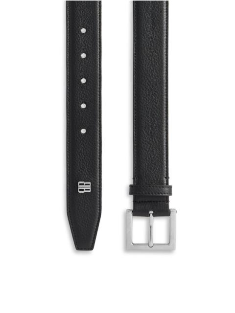 BALENCIAGA Men's Tiny Logo Belt in Black