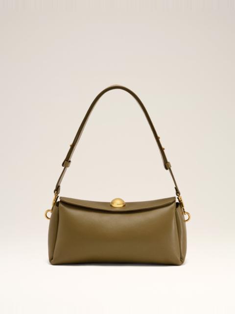 AMI Paris KHAKI LEATHER CARROUSEL BAG