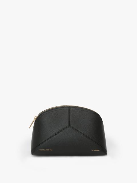 Victoria Beckham Victoria Large Travel Pouch In Black Grained Leather