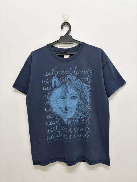 Other Designers Band Tees - WEATHERED HANDS ALTERNATIVE ROCK HARDCORE EMO BAND GILDAN