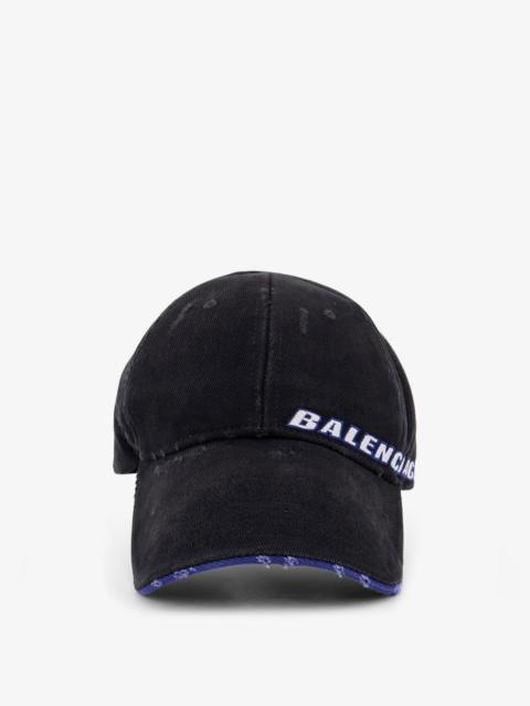 BALENCIAGA Balenciaga Men Cotton Baseball Hat With Distressed Effect