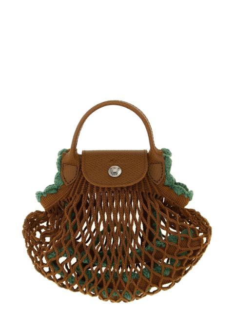 Longchamp 'XS Le Pliage Filet' mesh crossbody bag