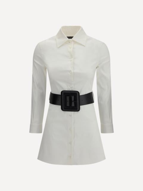 BALENCIAGA Poplin shirt mini Dress