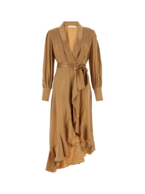 Zimmermann Woman Camel Silk Dress