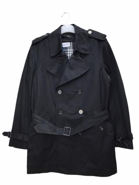 Burberry Burberry Nova Check Cotton Black Trench Coat