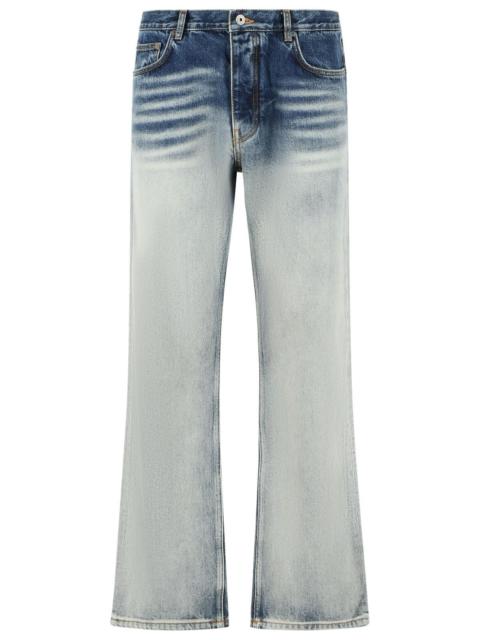 Off-White Off-White 'Half Arrow Slim Relaxed' Blue Cotton Jeans Men