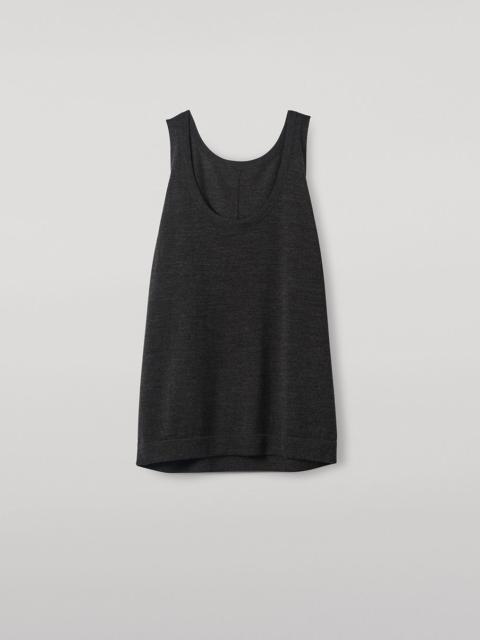 Johnstons of Elgin Greer Dark Grey Merino Vest