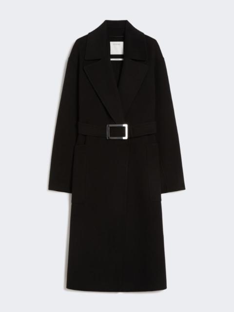 Sportmax Pure wool robe coat - black
