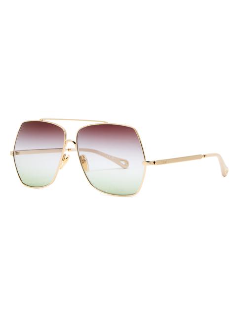 Chloé Chloe Aviator-style Sunglasses