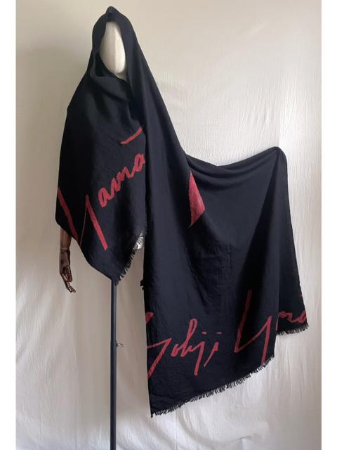 Yohji Yamamoto Yohji Yamamoto Red Leaf Signature Scarf