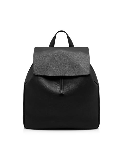 TOM FORD GRAIN LEATHER T-LINE FLAP BACKPACK