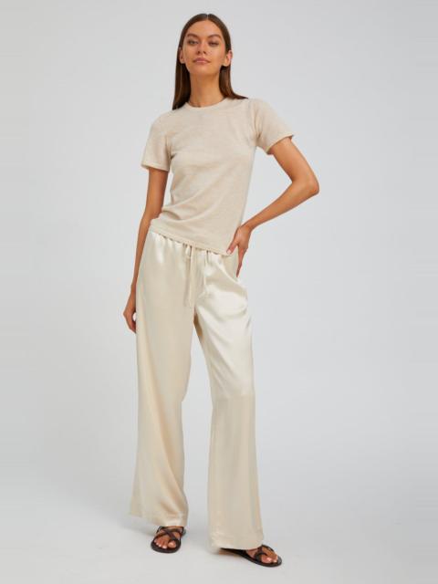 SPRWMN CHAMPAGNE SILK KAUAI PANTS