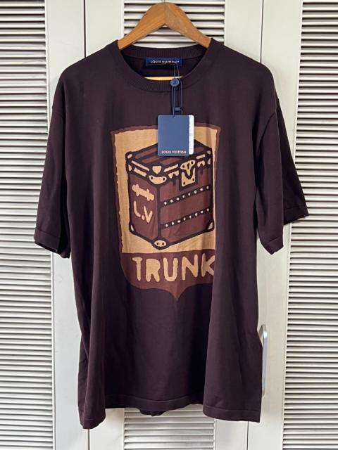 Louis Vuitton Louis Vuitton Virgil Abloh collaboration brown box logo knit short-sleeve shirt