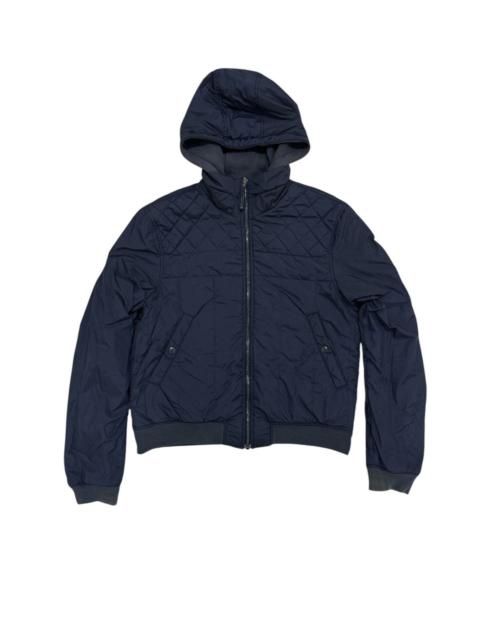 Prada PRADA Reversible Cotton Nylon Jacket Hooded Big Logo Design
