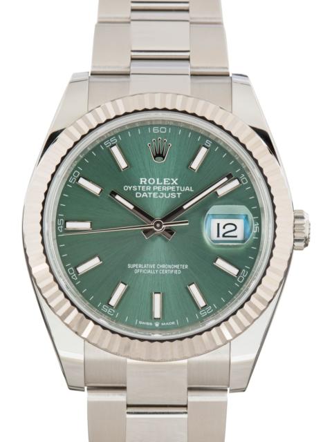 ROLEX Used Rolex Datejust 41 Ref 126334 Green Dial