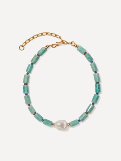 LIZZIE FORTUNATO 24ct Gold-Plated Curio Bead Necklace