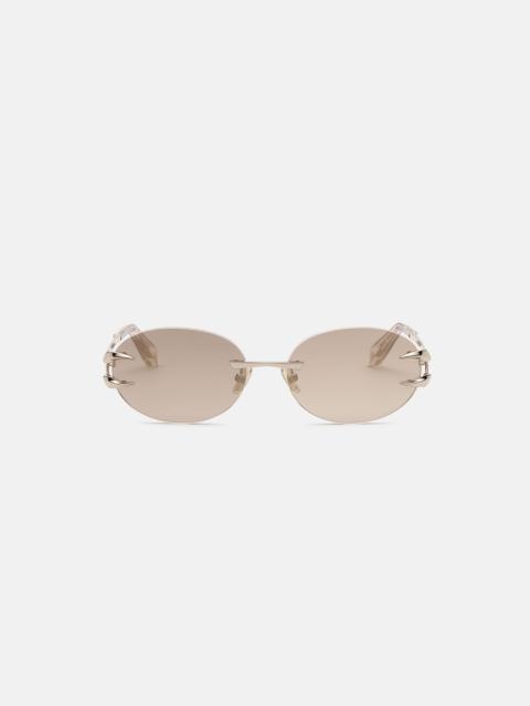 Roberto Cavalli Round shape rimless sunglasses