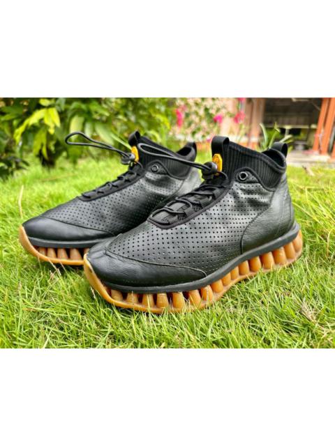 Z Zegna Authentic Zegna Black TechMerino A-Maze Sneakers