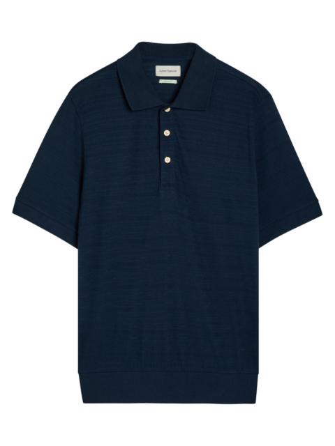 Oliver Spencer Oliver Spencer Glendale Fine-knit Polo Shirt