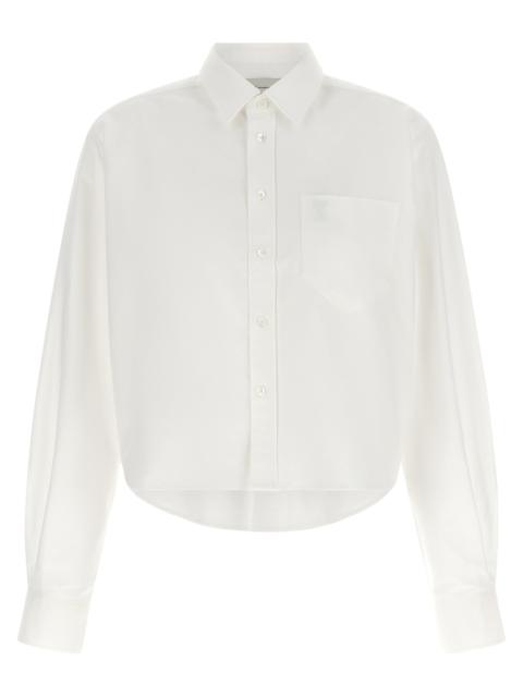 AMI Paris Ami Paris Women 'Ami De Coeur' Cropped Shirt