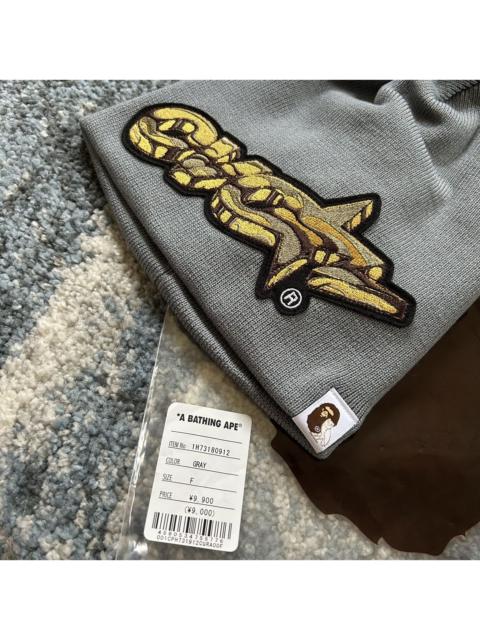 A BATHING APE® BAPE x OVO EMBROiDERED CAMO PATCH KNiT CAP