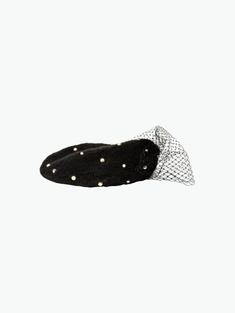Jennifer Behr Pearl Voilette Beret