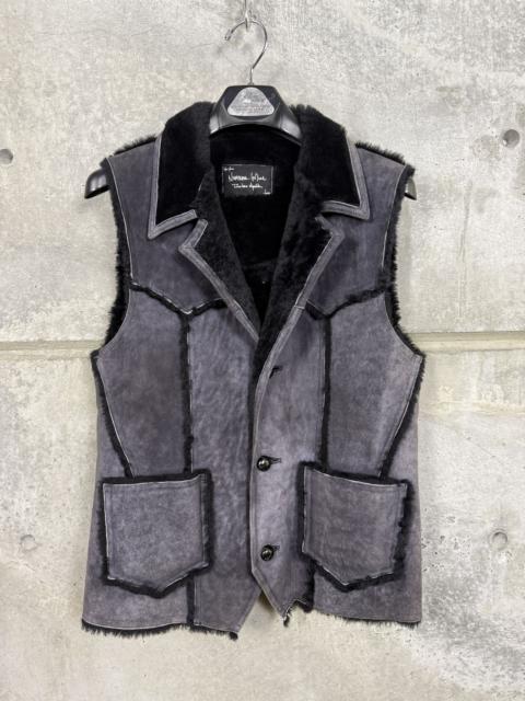 NUMBER (N)INE Rare Number (N)ine AW07 Suede Fur Vest shearling