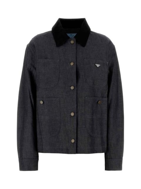 Prada Prada Coats Blue