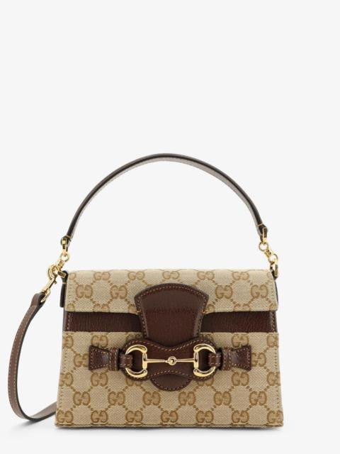 GUCCI Gucci Women Horsebit Duomo Gg Canvas Handbag