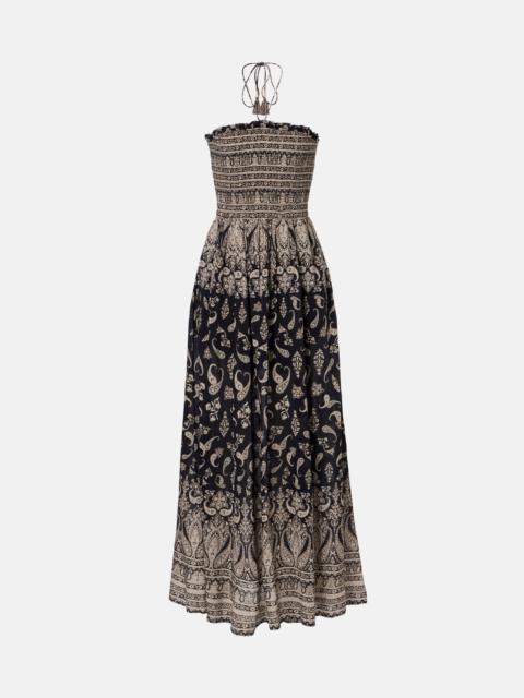VERONICA BEARD Ayanna paisley shirred maxi dress