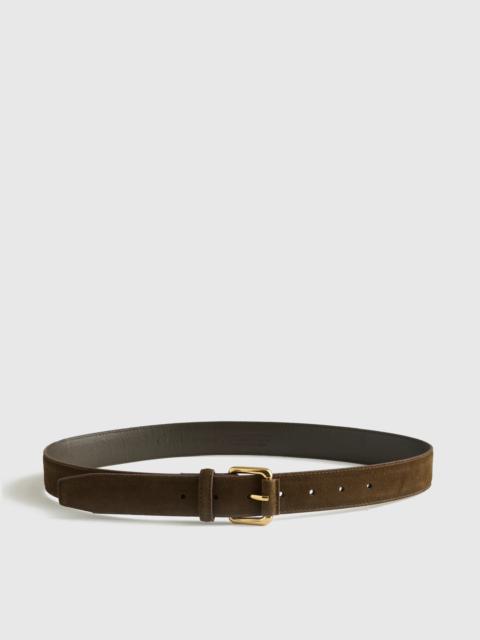 Madewell Roller-Buckle Belt in Suede