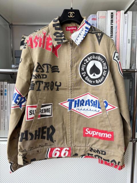 Supreme SUPREME x THRASHE Khaki Printed Collared Jacket