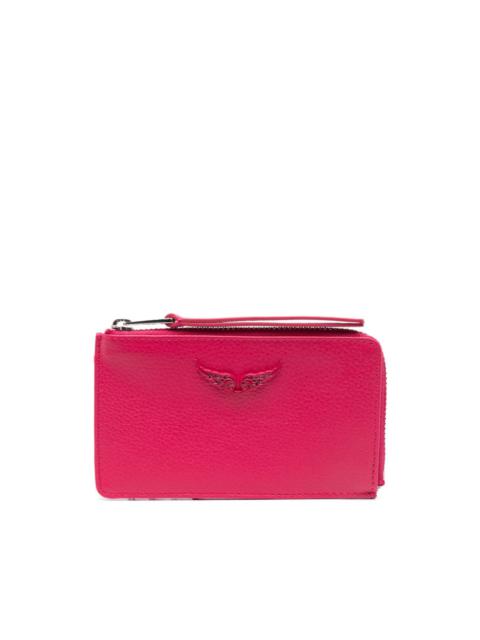 Zadig & Voltaire logo-plaque leather wallet