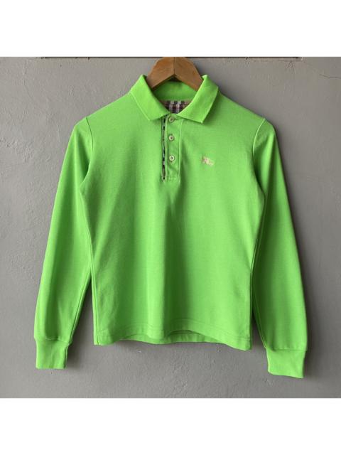 Other Designers Vintage - Burberry London 'FlourescentGreen' L/Sleeve