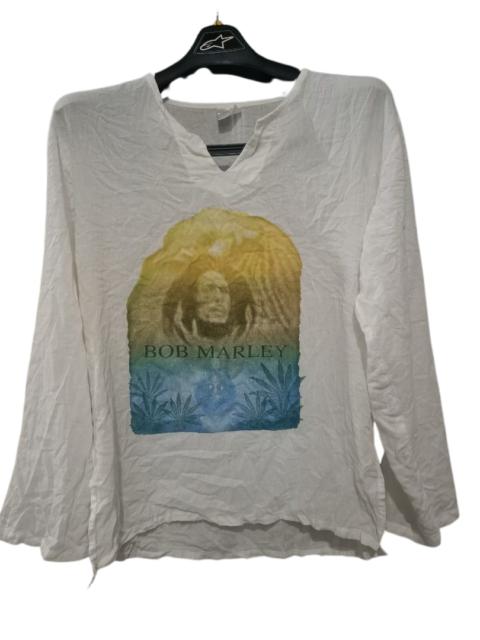 Other Designers Vintage - Vintage bootleg bob marley muslin shirt