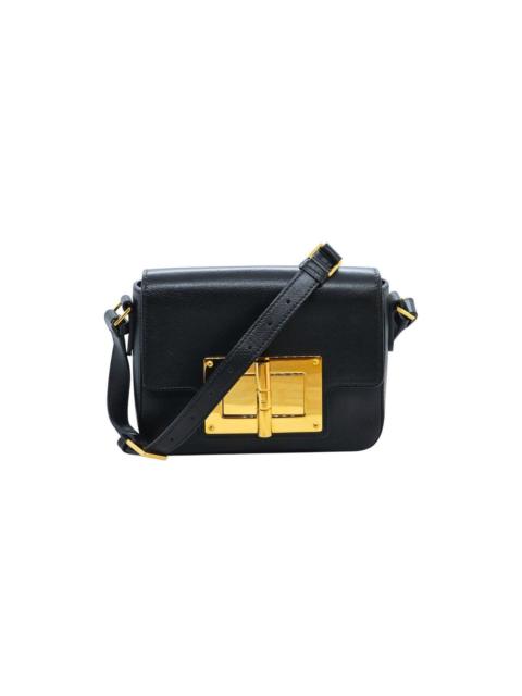 TOM FORD Natalia Leather Shoulder Crossbody Bag Black GHW $3285