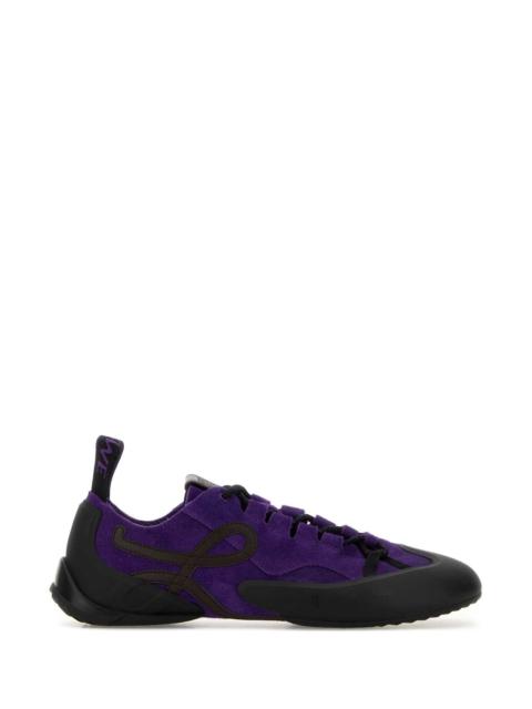 Loewe Loewe Women Purple Suede Grip Sneakers