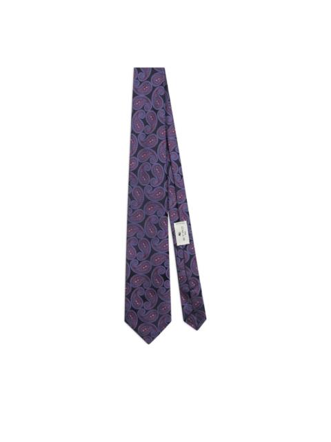 paisley-pattern jacquard tie