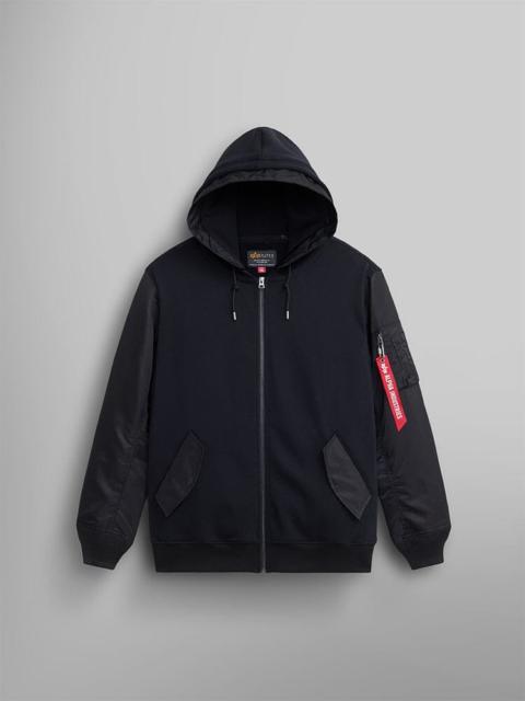 ALPHA INDUSTRIES MA-1 ZIP UP HOODIE