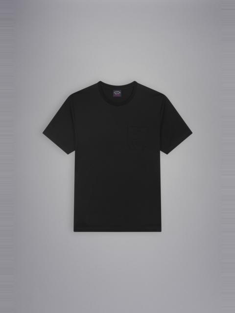 Paul & Shark COTTON T-SHIRT WITH EMBROIDERED LOGO