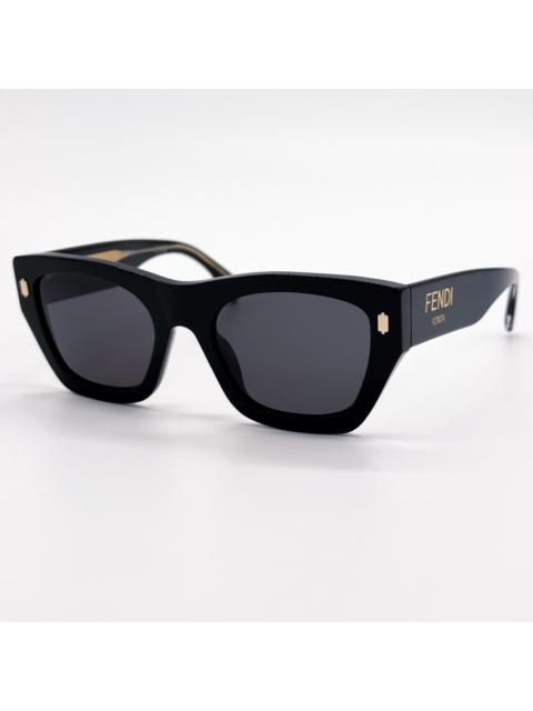 FENDI NEW FENDI SUNGLASSES FE40100I 01A BLACK/GRAY WOMEN EYEWEAR