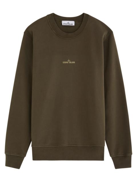 Stone Island Logo-print Cotton Sweatshirt