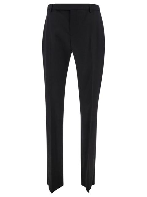 SAINT LAURENT Saint Laurent Men Black Tailored Pants With Front Pinces In Wool Man